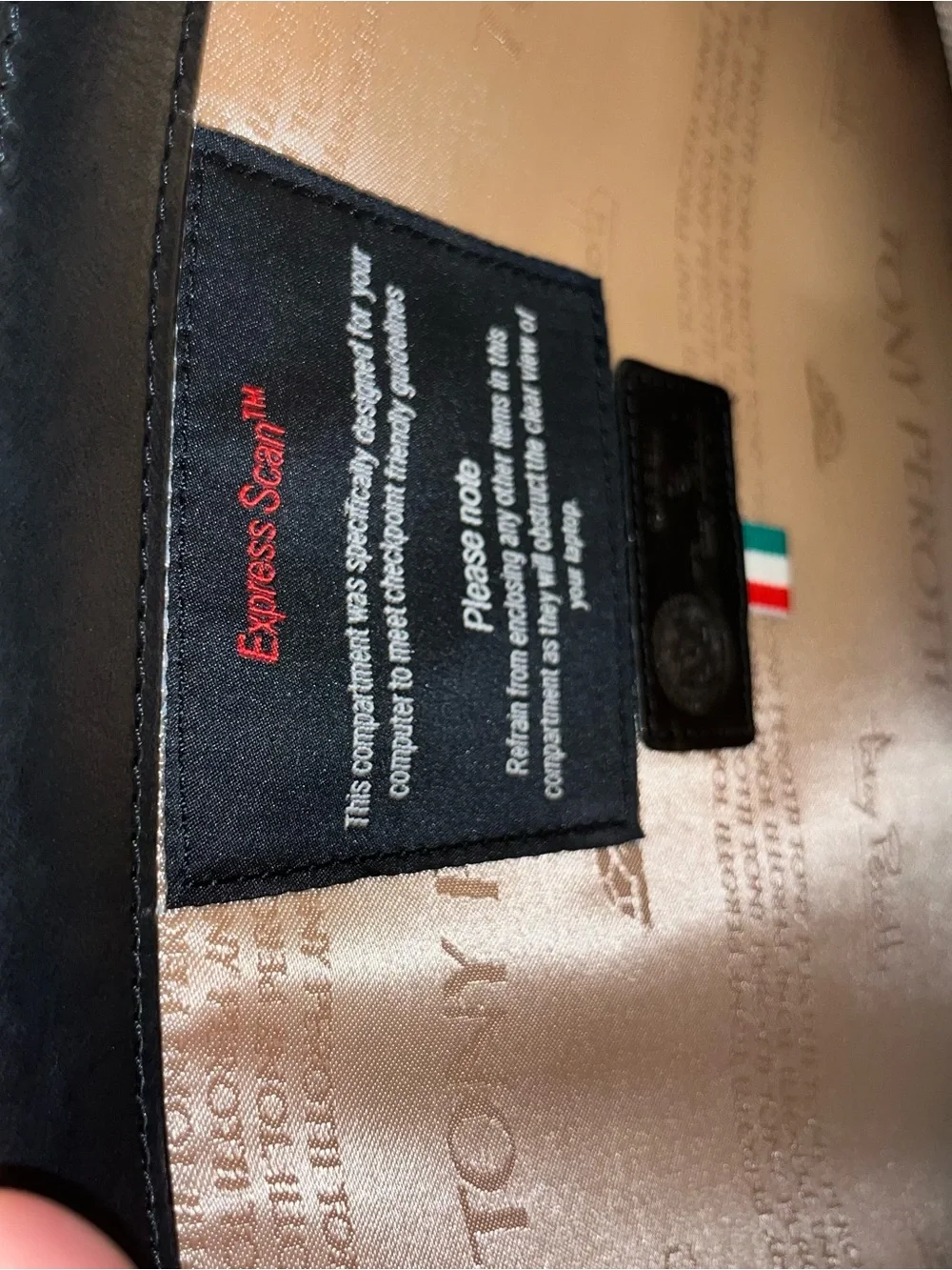 Tony Perotti Italian Leather Laptop Bag Briefcase
